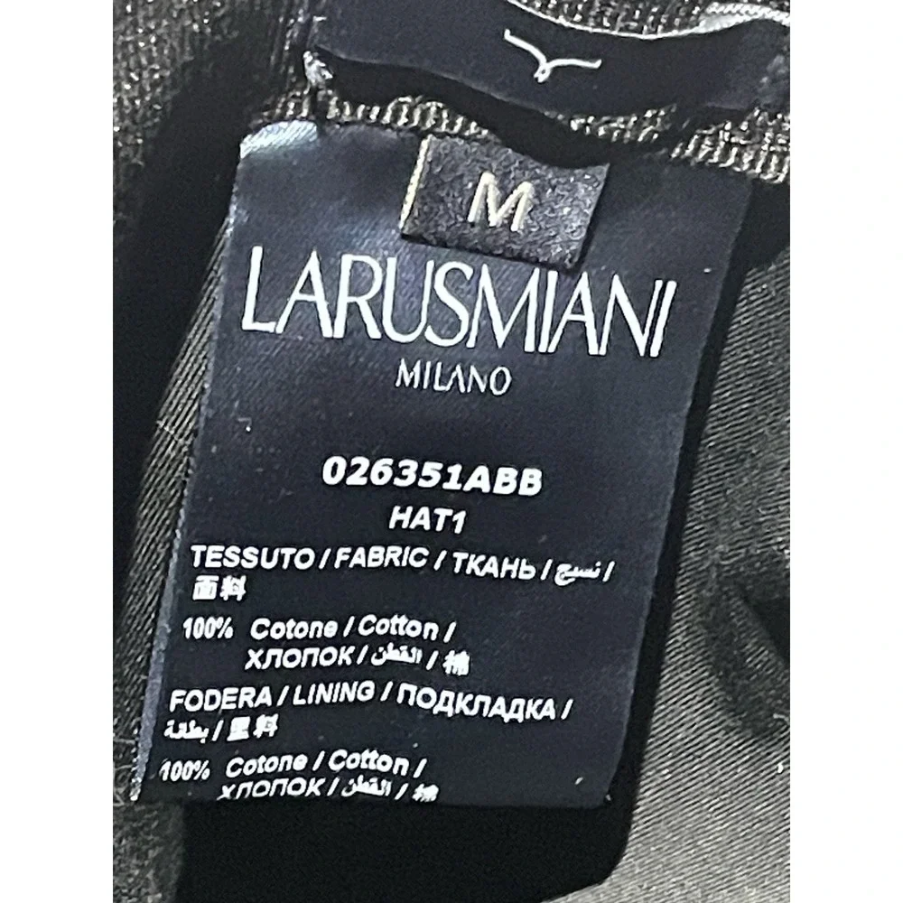 Larusmiani Pink Panther Black Hat Cap Baseball HatUnisex Size M MSRP $270